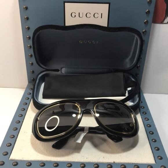 Luxury New Authentic Gucci GG1108S 001 Aviator Sunglasses ✨ - Picture 13 of 13